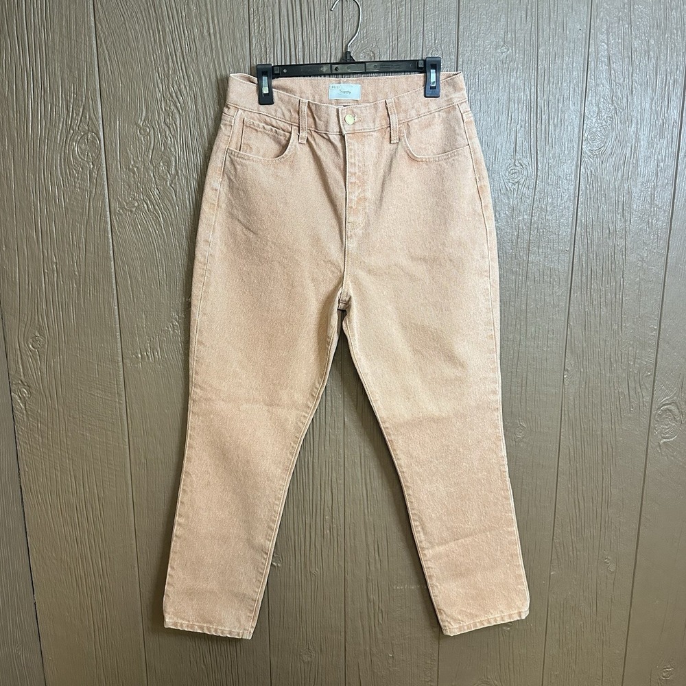 NWT Triarchy Womens St Tropez Jeans Sz 30 Straight Leg Salmon Clay New